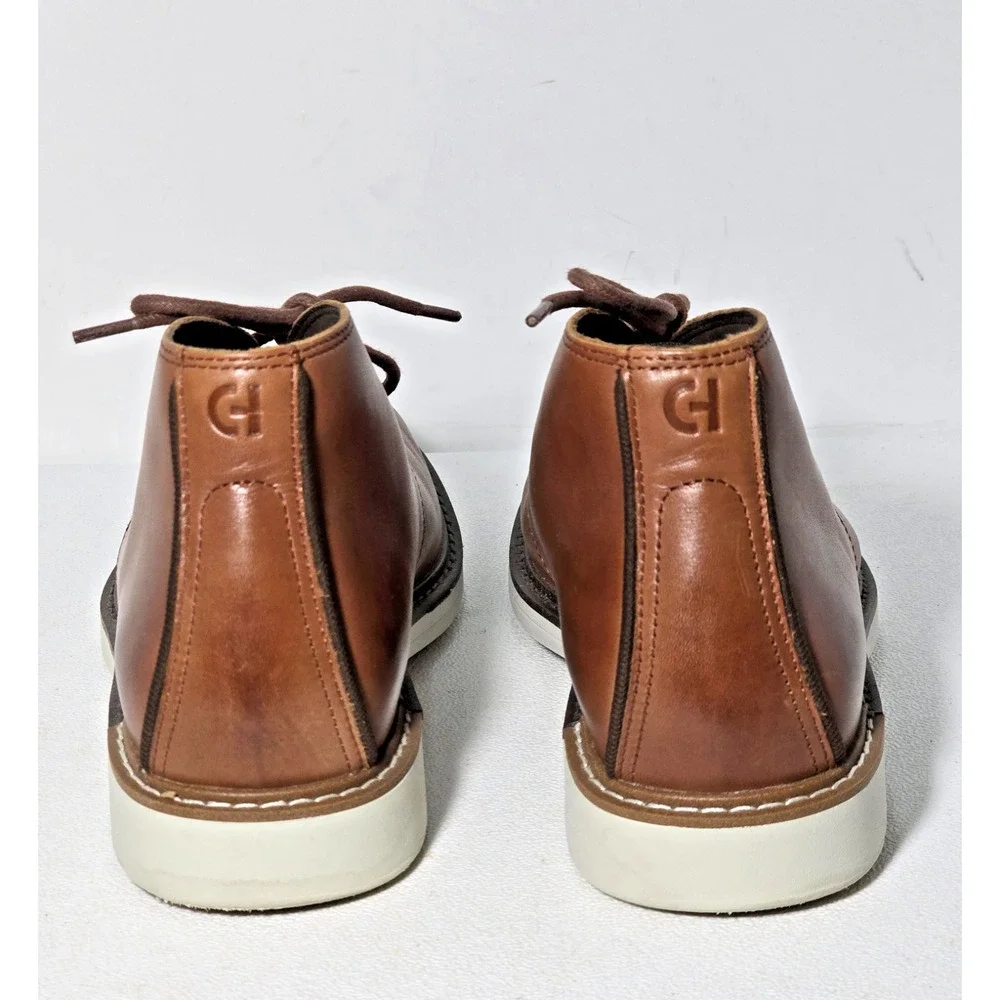 Cole Haan Go-to Lace Chukka Boots Men's 8.5M Woodbury Tan Round Toe Lace Up